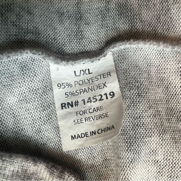 Born Shawl Collar Robe Sz L/XL Gray Pockets Knee Length - Picture 7 of 7